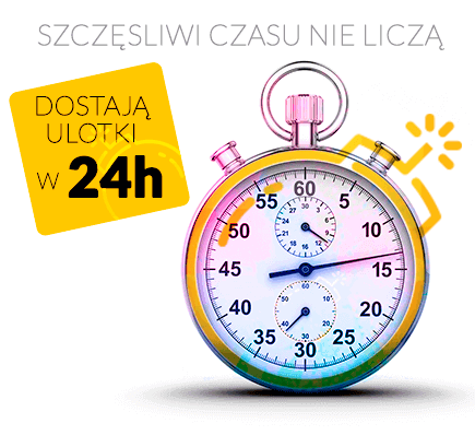 krótki czas realizacji druku ulotek. Czas zależy od nakładu oraz formatu