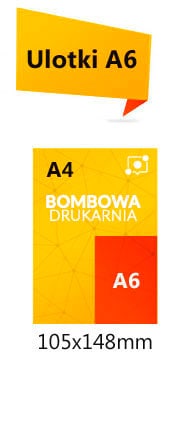 Cennik ulotek format A6 na papierze kreda 130g