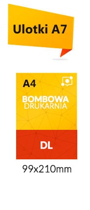 Cennik ulotek format DL na papierze kreda 130g